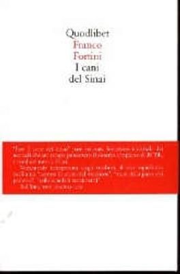 Copertina I cani del Sinai Franco Fortini