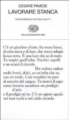 Copertina Lavorare stanca Cesare Pavese